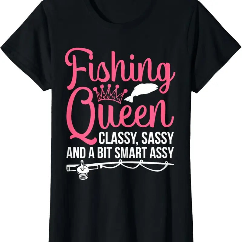 100% Cotton Women Fishing for Girls Fish Bass Fishing T-Shirt Hoodie, Sweatshirt | DripVista.com