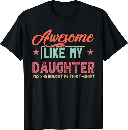 100% Cotton awesome like my daughter yes she bought me this T-Shirt