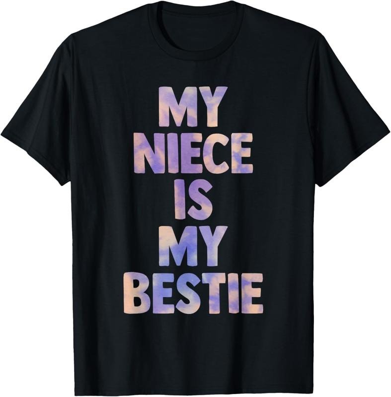 100% Cotton my niece is my bestie for aunt uncle matching set Tie Dye T-Shirt Hoodie, Sweatshirt | DripVista.com