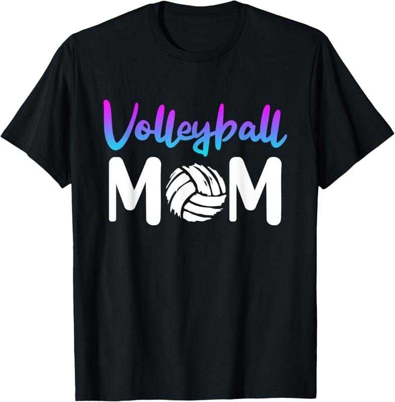 100% Cotton volleyball mom volleyball player mother women Damen T-Shirt Hoodie, Sweatshirt | DripVista.com