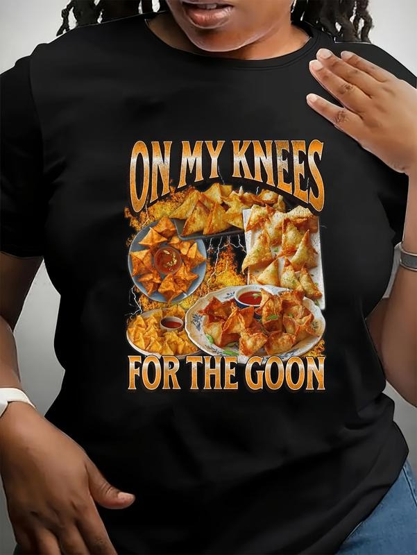 100% cotton Pocket monsters My Knees Funny Crab Rangoon Meme Bootleg Graphic T-Shirt women graphic shirts Hoodie, Sweatshirt