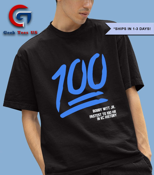 100 Bobby Witt Jr fastest to 100 HR in Kansas City Royals history shirt