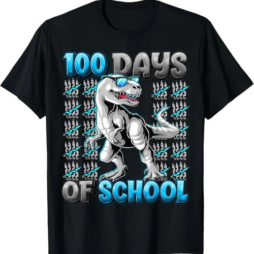 100 Day of School Shirt, 100 Days Of School Trex 100 Days Smarter 100th Day of School Funny T-Shirt