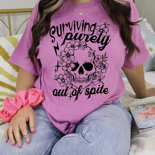 #103 - Surviving Purely Out Of Spite, Unisex Crew neck Tee T-shirt