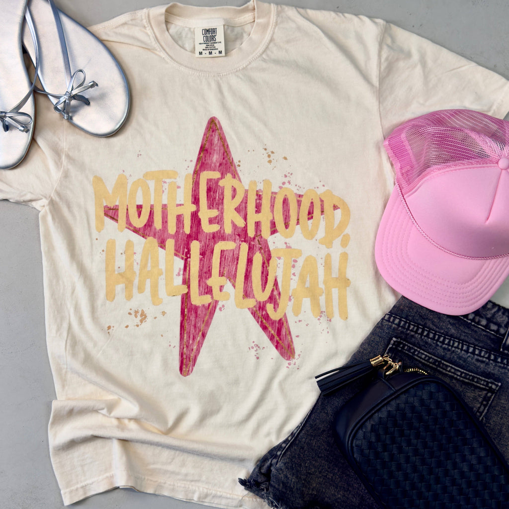 Motherhood Hallelujah Star Graphic Tee