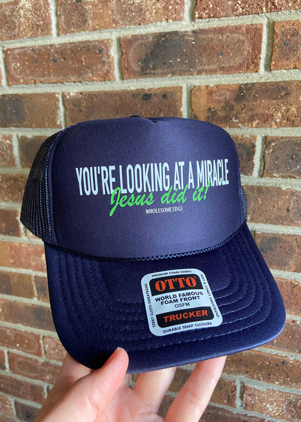 You're Looking At A Miracle - Christian Hat (Green)
