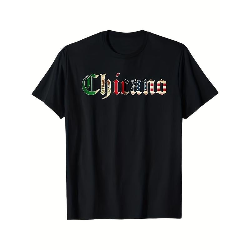 180g Pure Cotton Chicano Mexican American Flag T-Shirt Men'WB shield Casual T-shirt 100% Cotton, Men'WB shield Gift, Dad,...