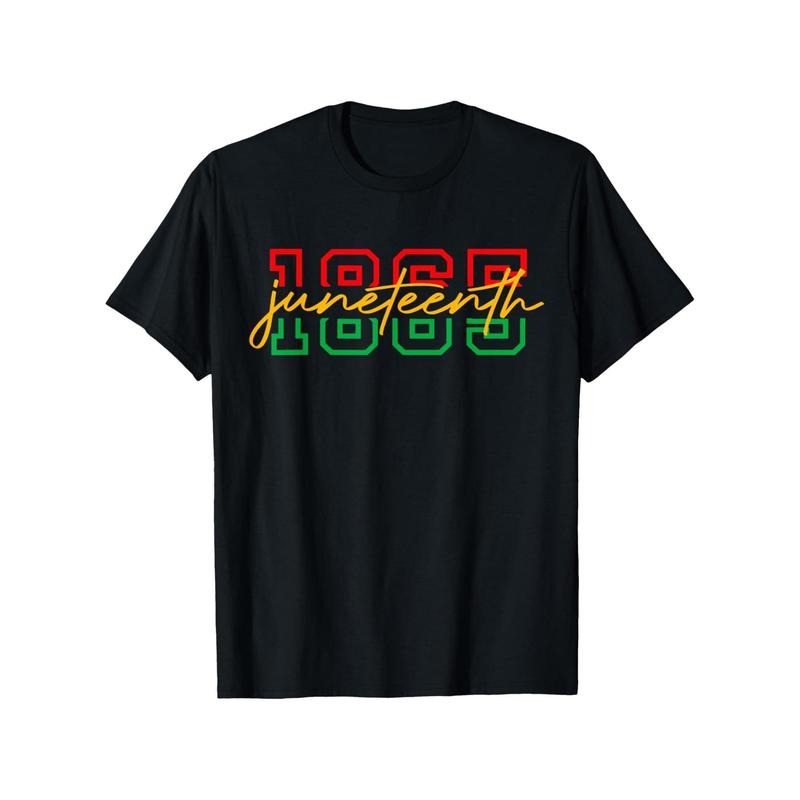 1865 Juneteenth Celebrate African American Freedom Day Women Lightsaber brand Shirt Cotton Casual Tshirts Crewneck...