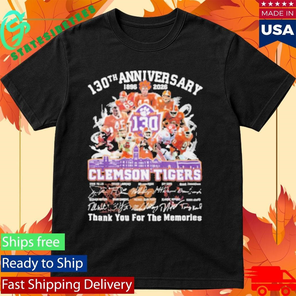 1896 2026 Clemson Tigers Thank You For The Memories Shirt
