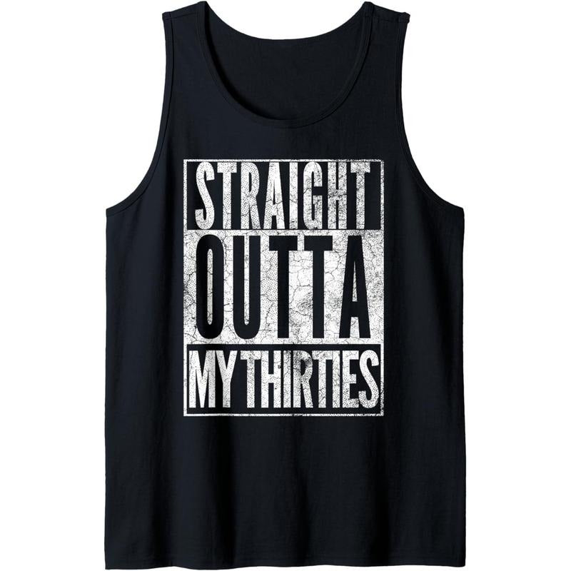 1985 Straight Outta My Thirties 40th BIRTHDAY Gift 40 Years Tank Top MADE IN USA T-Shirts, Hoodie, Sweatshirt | DripVista.com