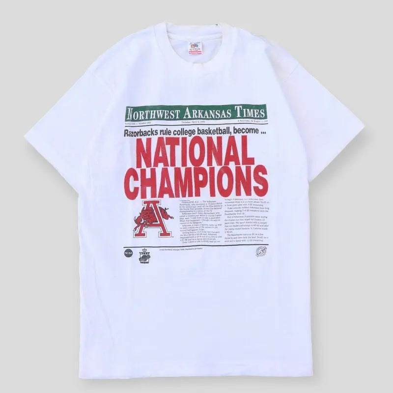 1994 North West Arkansas Times National Champions Tee Top Menswear Hoodie, Sweatshirt | DripVista.com