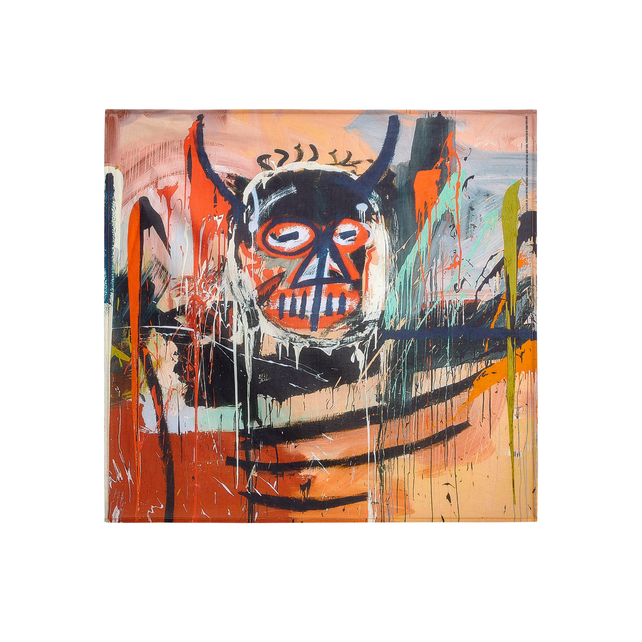 Jean-Michel Basquiat “Untitled, 1982 (Devil)” Bandana