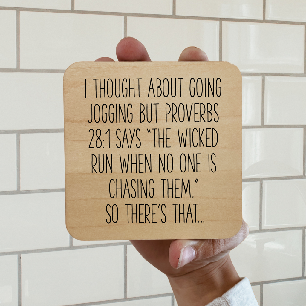 I Thought About Jogging Magnet/Drink Coaster