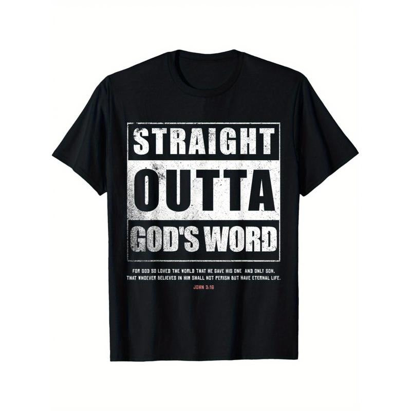 1pc Straight Outta Gods Word John 3 16 Jesus Christian Lord T-Shirt made in usa Hoodie, Sweatshirt | DripVista.com