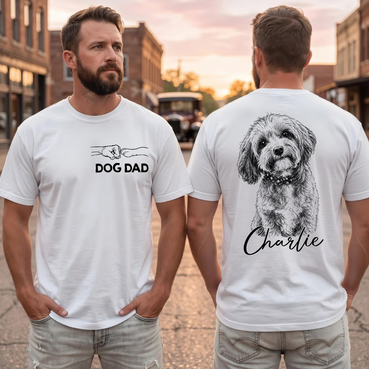 Personalized Dog Dad Custom Pet Photo Name Father Day Fathers Day American Dog Dads Pet Lover Humor (3)
