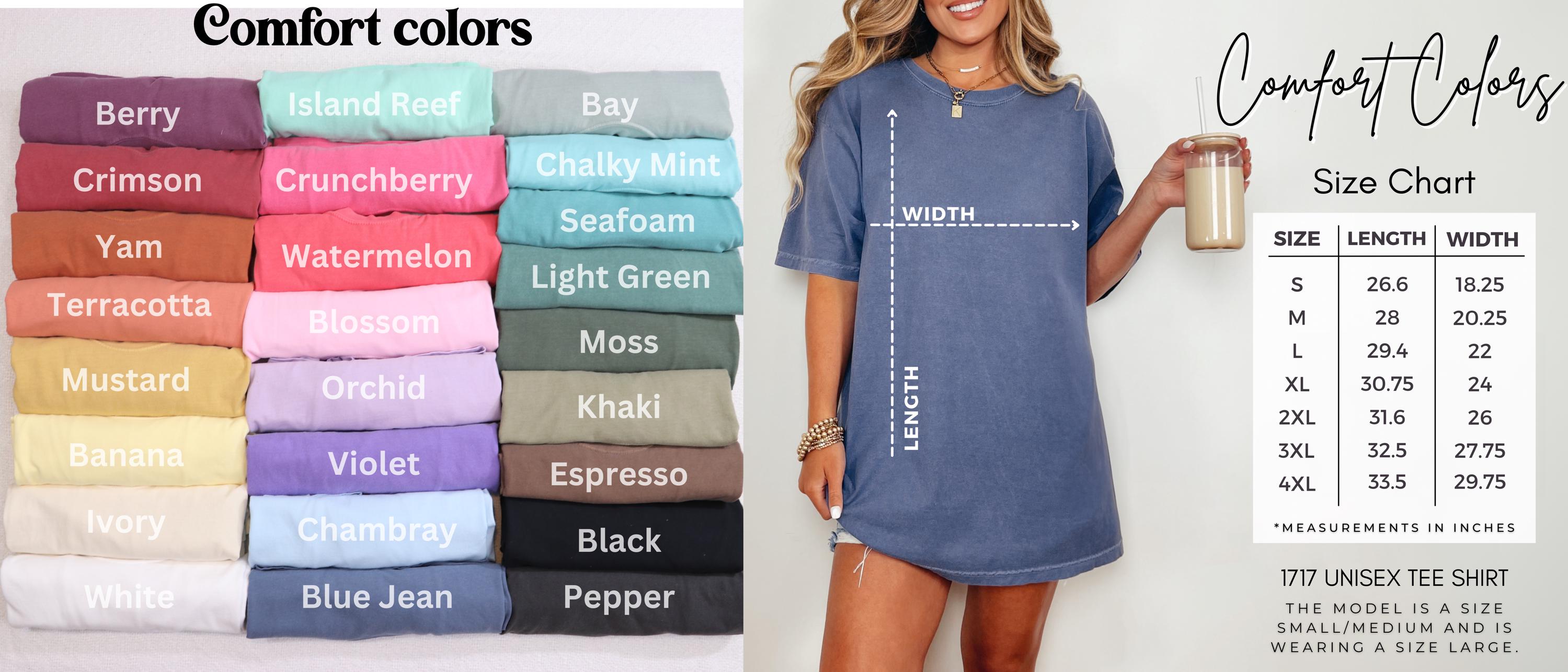 Peachy Retro Comfort Colors Unisex T-shirt, Sweatshirt, Hoodie (3)