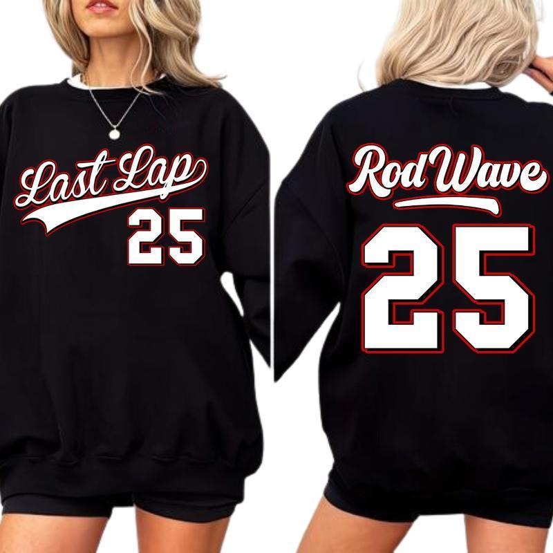 2-Sided Rod Wave Jersey 25 Shirt - Official 2024 Concert Merch, Last Lap Song T-shirt, Sweatshirt, Hoodie | DripVista.com