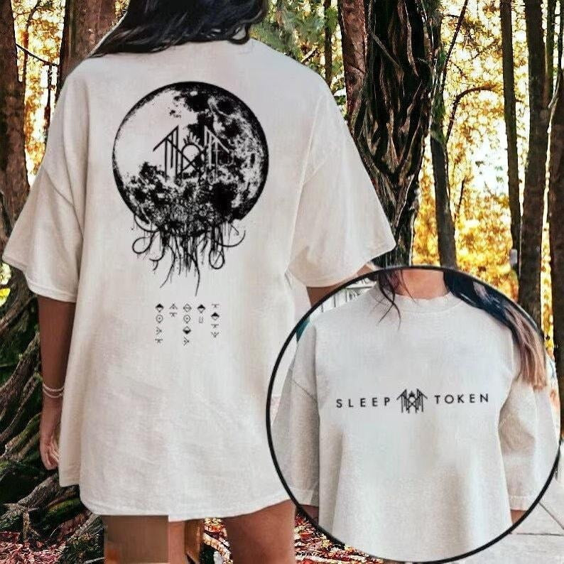 2 Sided Sleep Token Reaper Angel Sweatshirt, Hoodie, T-Shirt Vintage Sleep Token Rock Band Sweatshirt Sleep Token Merch ...