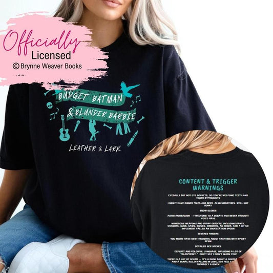 2 Sided, Officially Licensed - Leather and Lark, Butcher & Blackbird, Brynne Weaver, Trigger warning, Smut Gift, Book Shirt, Dark