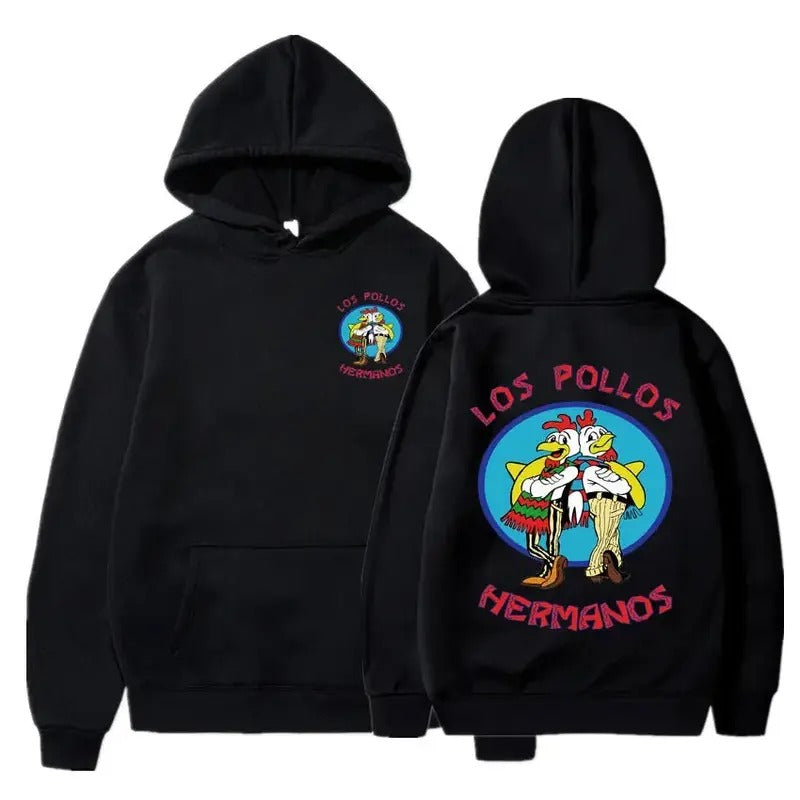 2 Sides Breaking Bad Los Pollos Hermanos Hoodie, Gift For Fan, Gift For Her, Gift For Him