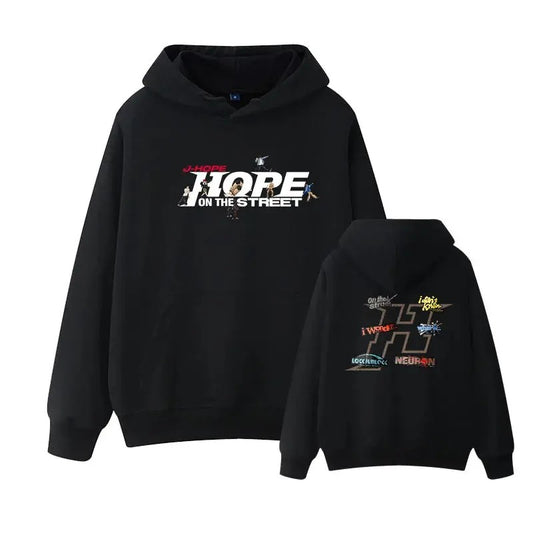 2 Sides J-HOPE Hope On The Street Hoodie, Gift For Fan, Gift For Her, Gift For Him