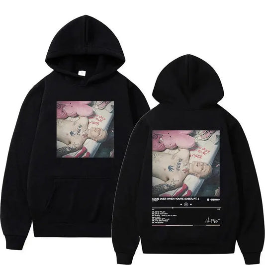 2 Sides Lil Peep Come Over When You're Sober Hoodie, Gift For Fan, Gift For Her, Gift For Him