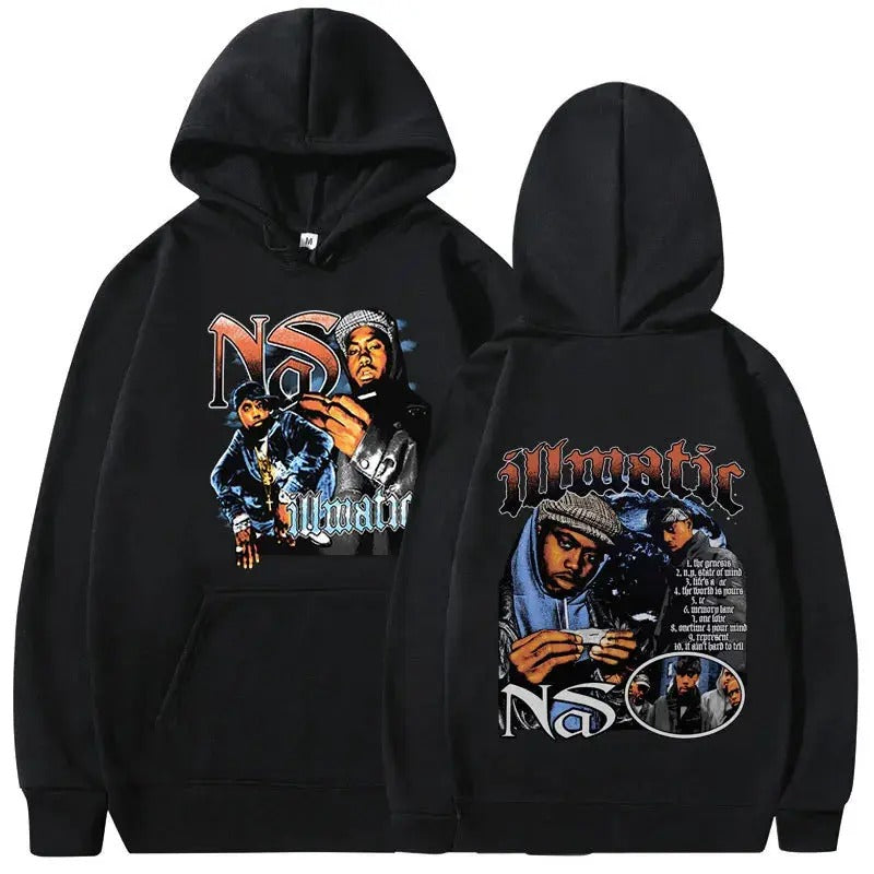 2 Sides Nas Illmatic Hoodie, Gift For Fan, Gift For Her, Gift For Him