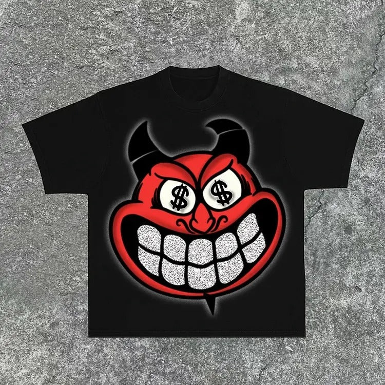 2 Sides The Devil Who Doesn't Work - Cotton Shirt - S to 4XL - Multiple color