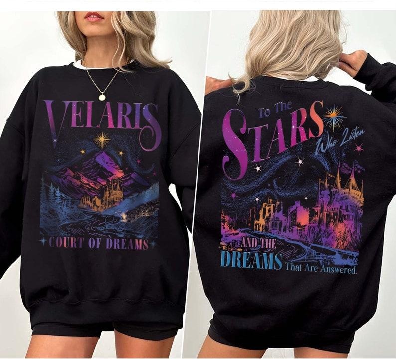 2 Slide Design, Velaris City of Starlight s Shirt, The Night Court Shirt, Bookish Gift, Court Of Dreams, City Of...