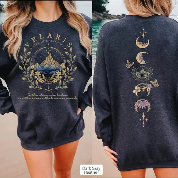 2 Slide Design, Velaris Sweatshirt,Velaris City Of Starlight Sweater,Acotar Hoodie,The Night Court Acotar Hoodie,Velaris...