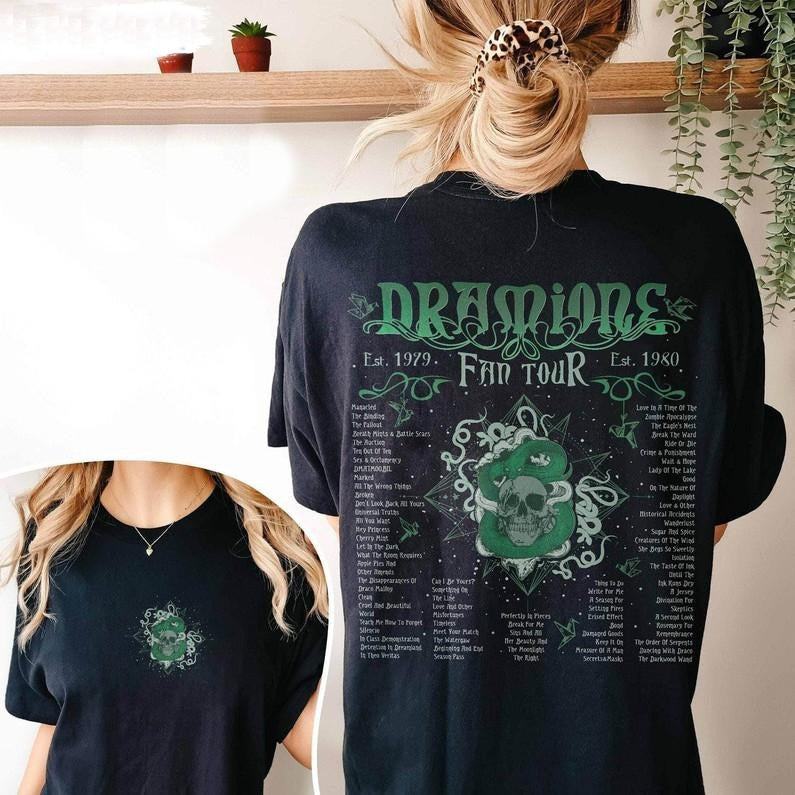 2 Slides, Dramione Fanfiction Shirt, Creative Dramione Tour Crewneck Sweater Cotton Crewneck Casual Shortsleeve Hoodie,...