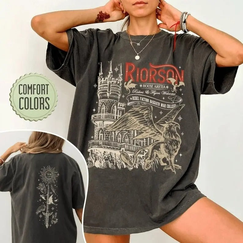 2 Slides, Xaden Riorson T-Shirt, Iron Flame Fan Shirt, Fourth Wing Inspired, Dragon Rider Bookish, Basgiath War College,...