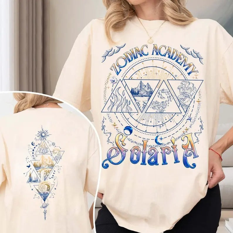 2 Slides, Zodiac Academy Solaria T-Shirt, Zodiac Academy Merch, Vega Twins Shirt, Zodiac Signs,Celestial Heirs Shirt, Ruthless Boys Shirt
