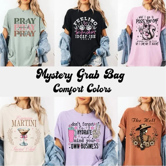 2 for $35 Comfort Colors Grab Bag T-shirts You Pick the Theme