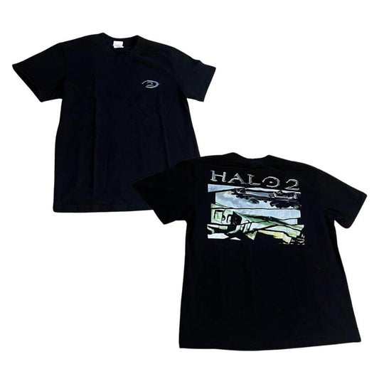 2-sides Vintage Vintage Halo 2 Bungie tee shirt Made Using 100% Us Cotton, Design & Printed In The USA Menswear T-Shirt