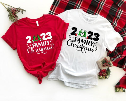 2023 Family Christmas Shirt, Family Matching Christmas Tee, Cousins Gathering Reunion Christmas Tee, Winter Holiday With Big Family, Sibling Christmas Gift Shirt.