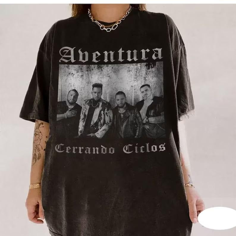 2024 Aventura Tour Concert, Bachata, Cerrando Ciclos Sweatshirt T-Shirts, Hoodie | DripVista.com