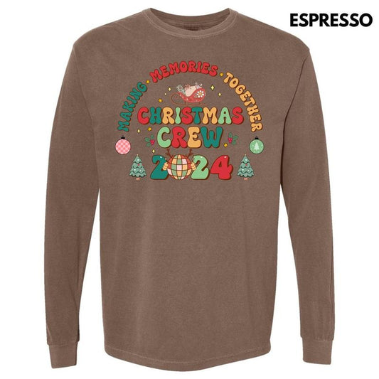 2024 Christmas Crew Long Sleeve Comfort Colors T-Shirt 'NLB'