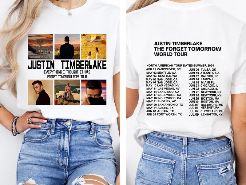 2024 Justin Timberlake Tour Shirt, Forget Tomorrow World Tour Hoodie