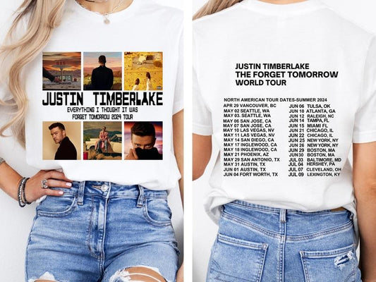 2024 Justin Timberlake Tour Shirt, Forget Tomorrow World Tour Hoodie