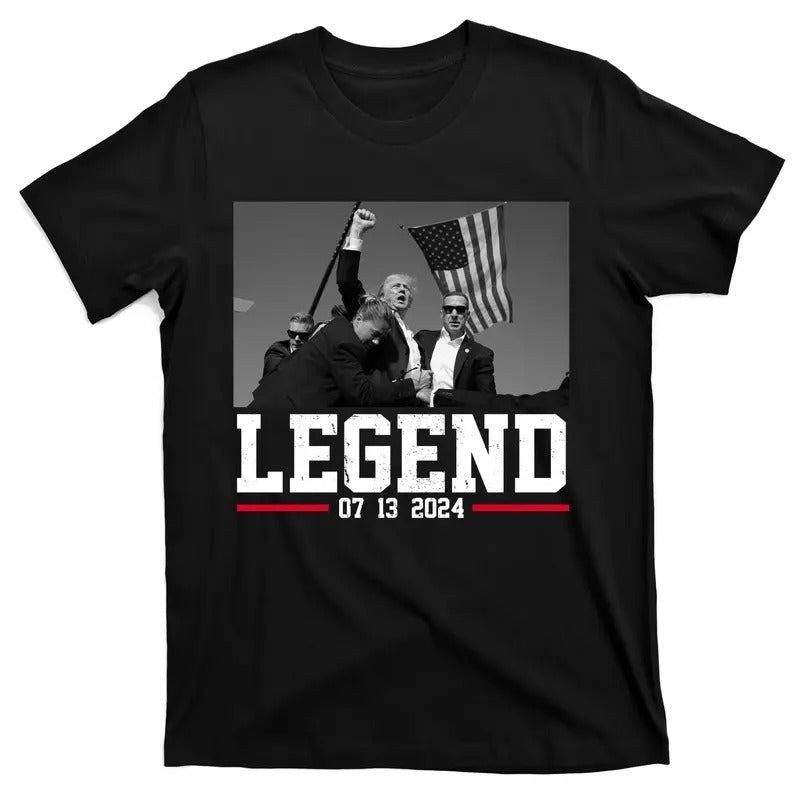 Donald Trump Legend 07/13/2024 Rally Pennsylvania T-Shirt Hoodie, Sweatshirt | DripVista.com