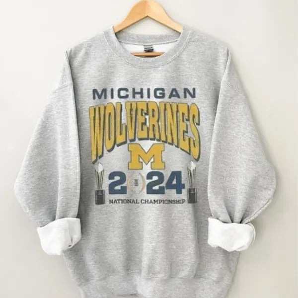 2024 University FOG Michigan Wolverines National Championship Spiky hair fighters Sweatshirt, Spiky hair fighters Gift...