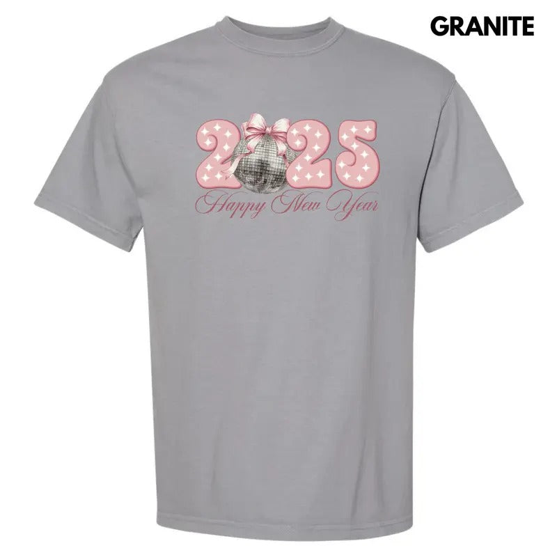 2025 Blush Disco New Year Comfort Colors T-Shirt 'NLB' Hoodie, Sweatshirt | DripVista.com