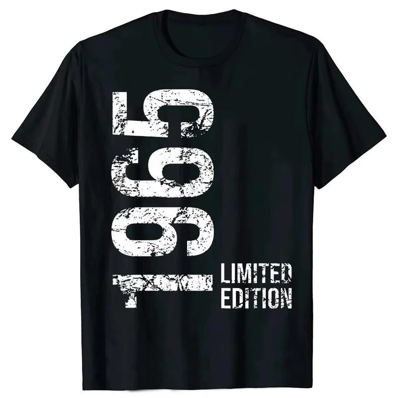 2025 Funny 60th Tee Vintage Legends Born Red plumber brand 1965 60 Years Old Party Lightsaber brand Shirts Summer Cotton...