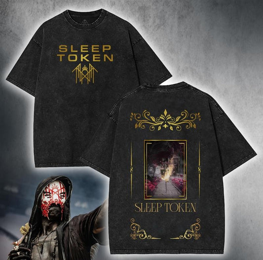 2025 Limited Sleep Token merch Unisex Rock Band Washed Tshirt
