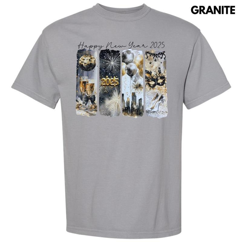 2025 New Year Scenes Comfort Colors T-Shirt