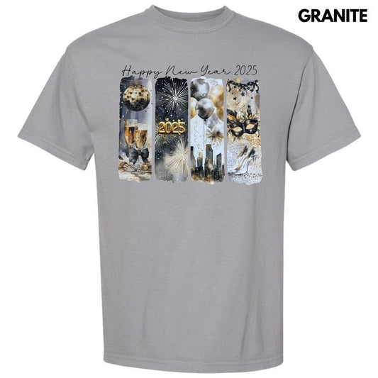 2025 New Year Scenes Comfort Colors T-Shirt