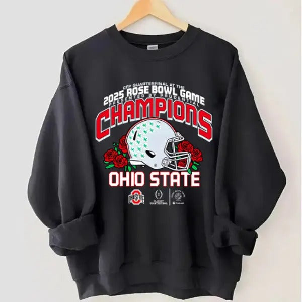2025 Rose Bowl Champions Sweatshirt, Tshirt, Ohio State College Spiky hair fighters FOG 2025 Rose Bowl Champions T-Shirt...