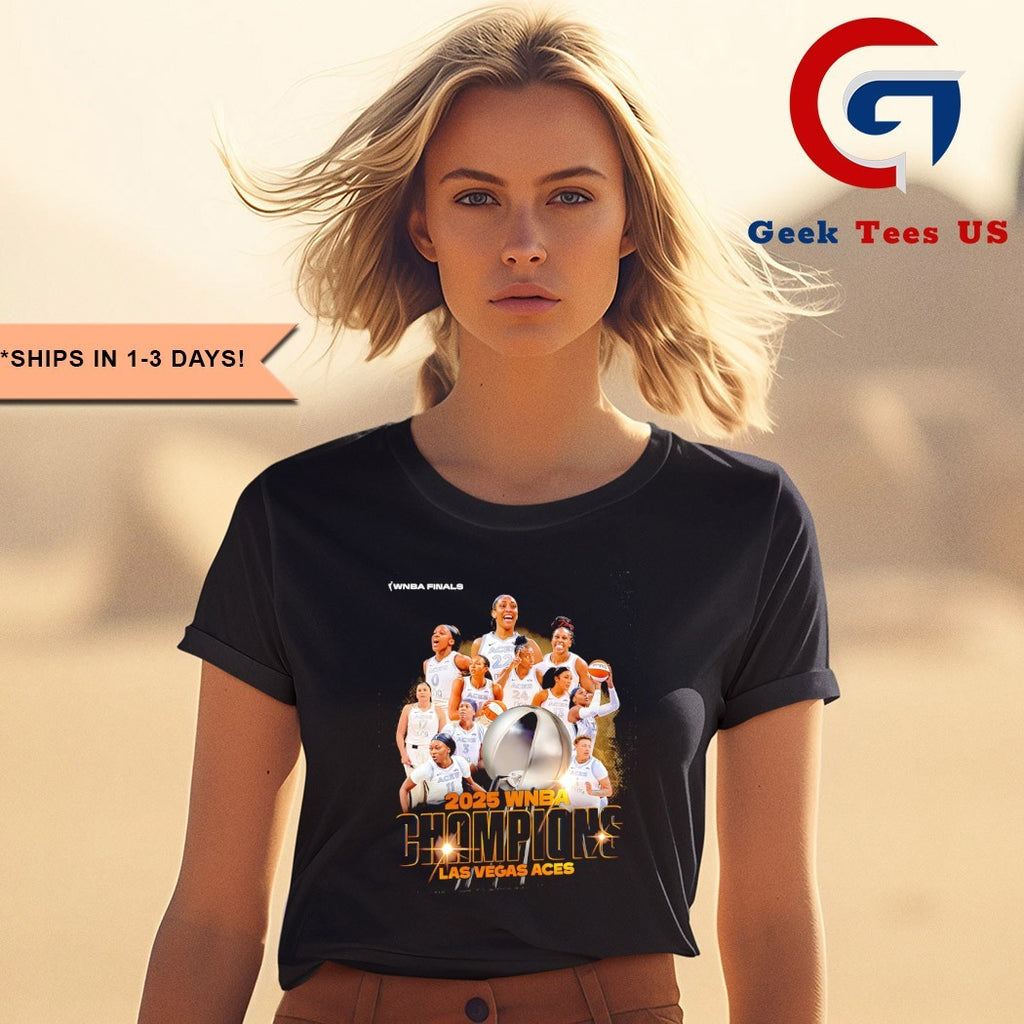 2025 WNBA Champions Las Vegas Aces basketball poster shirt