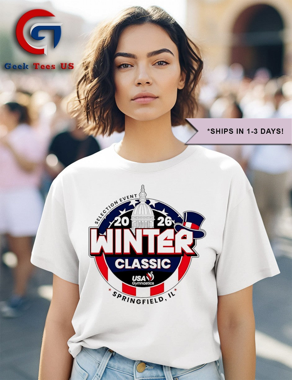 2026 Winter Classic USA Gymnastics Selection Event logo shirt